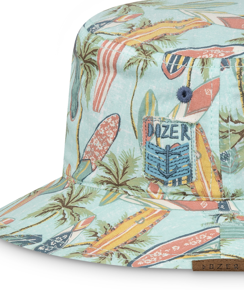 Dozer Boys Bucket Hat - Funky Surfboard Pattern Print - Koby